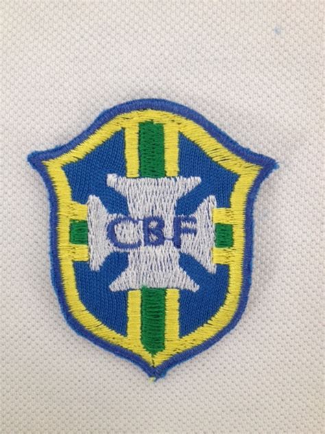 Bordado Termocolante Seleção Brasileira CBF 2 5 cm Elo7