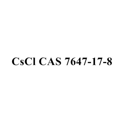 AR 99 9 Grade Metals Basis Caesium Chloride Catalyst CsCl CAS 7647 17 8