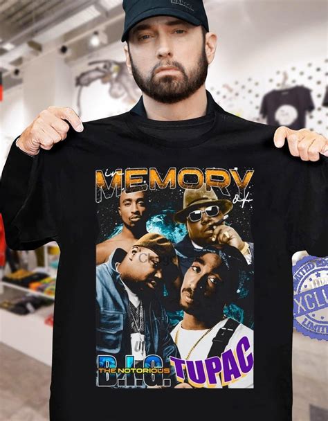 In Memory Of The Notorious B I G Tupac Shakur 2pac Shirt Design And Print Comic Characters