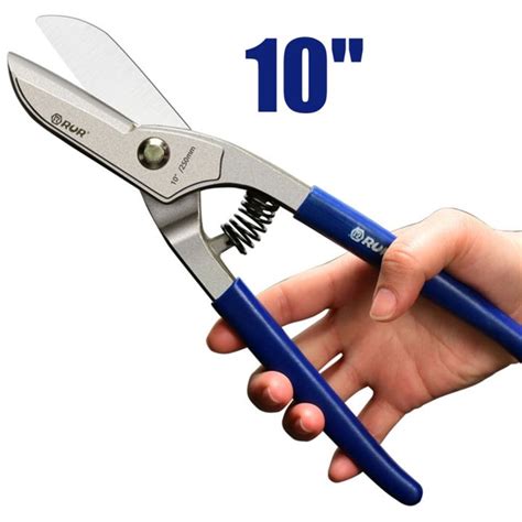 250mm Metal Sheet Cutter Tin Snips Cutter Heavy Duty Scissor Aluminum ...