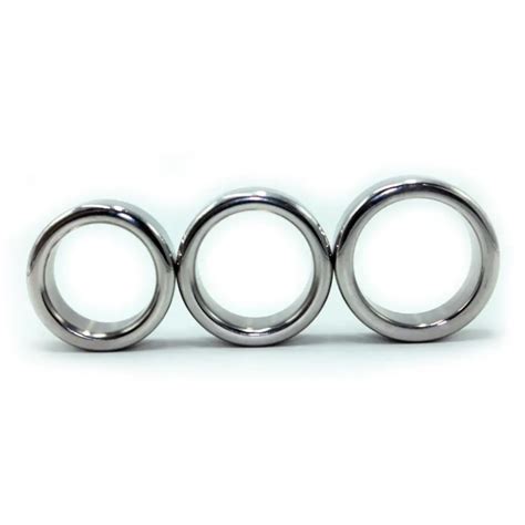 5mm Thick Stainless Steel Penis Ring Metal Cock Ring Male Time Delay Ring Ball Stretcher Sex