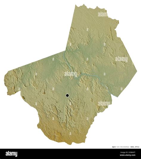 Forma De Ogooué Lolo Provincia De Gabón Con Su Capital Aislada Sobre