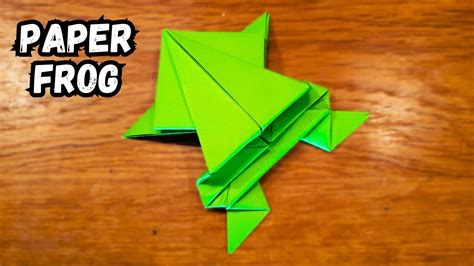 How To Make A Paper Jumping Frog Easily Fun And Easy Origami Diy