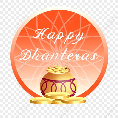 Happy Dhanteras Festival Celebration Round Border Happy Dhanteras PNG