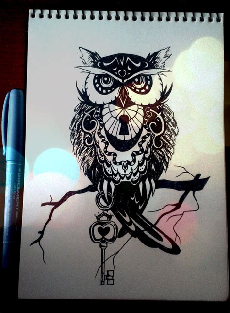 Owl (doodle) by MascaraTheCat on DeviantArt