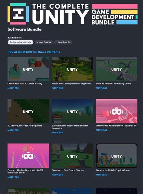 Wario64 On Twitter Humble Software Bundle The Complete Unity Game