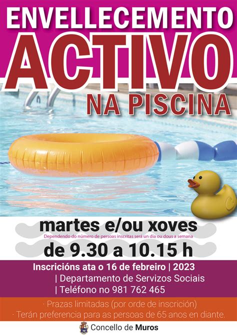 ACTIVIDADES ENVELLECEMENTO ACTIVO NA PISCINA Concello De Muros