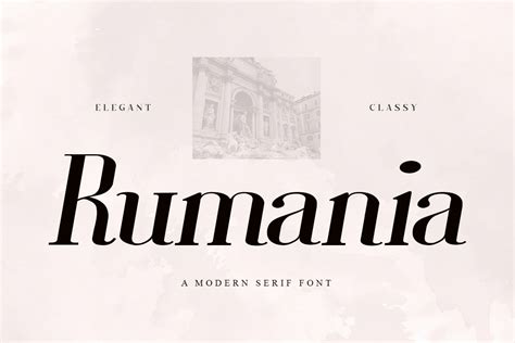 Rumania Classy Serif Font Font Kong