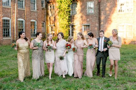 Vintage-Style Glam Bridesmaids