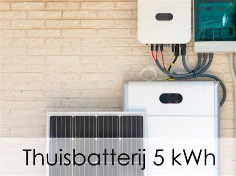 Thuisbatterij Met Een Capaciteit Van 5 KWh Verschillende Opties