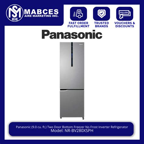 Panasonic 90 Cu Ft Bottom Freezer No Frost Inverter Refrigerator Nr