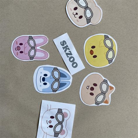 Stray kids Skzoo stickers 7 pieces #stickers... - Depop