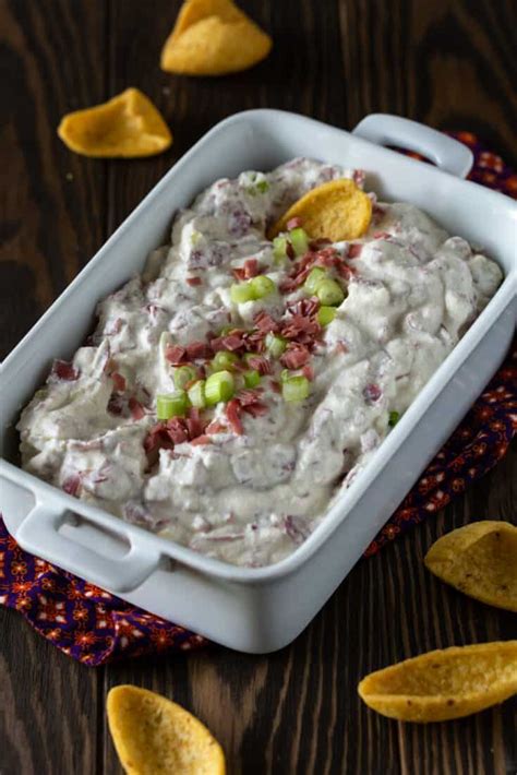 Easy Chipped Beef Dip Serve It Hot Or Cold Garnish With Lemon