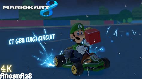 Mario Kart 8 Ct Gba Luigi Circuit 4k Youtube