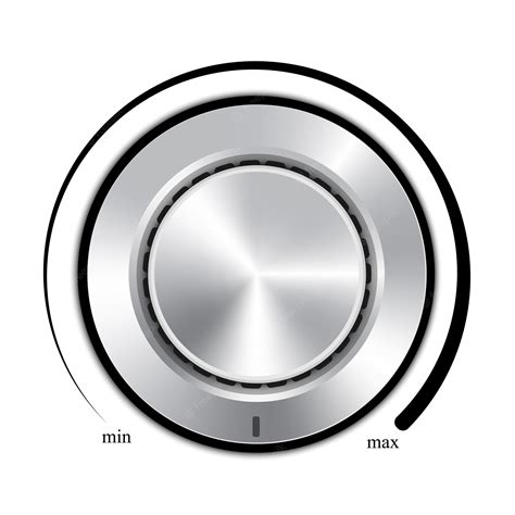 Premium Vector Volume Control Dial Design