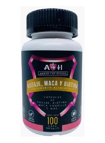 Aguaje Maca Biotina C Psulas Mg A H Armor For Health Mercadolibre