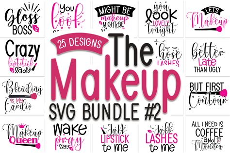 Makeup Bag Bundle Graphic By Buysvgbundles Creative Fabrica