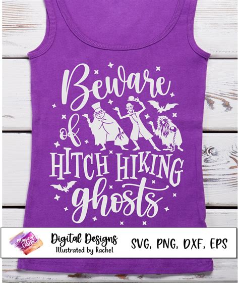 Beware Of Hitchhiking Ghosts Svg Haunted Mansion Svg Happy Haunts