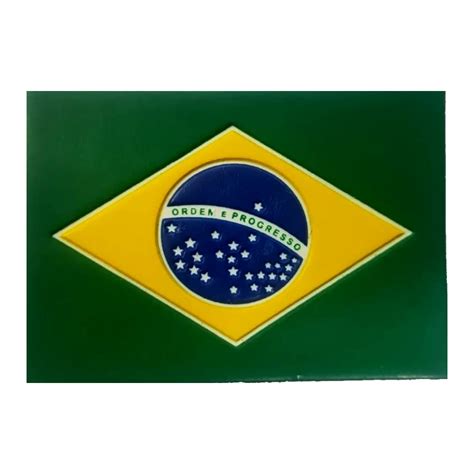 Patch Emborrachado Bandeira Do Brasil Colorido Sga Esporte E Militaria