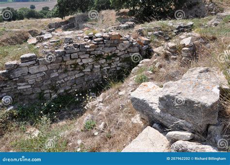 Top Of Troia Vi Citadel Fortification Wall Troy Hisarlik Canakkale