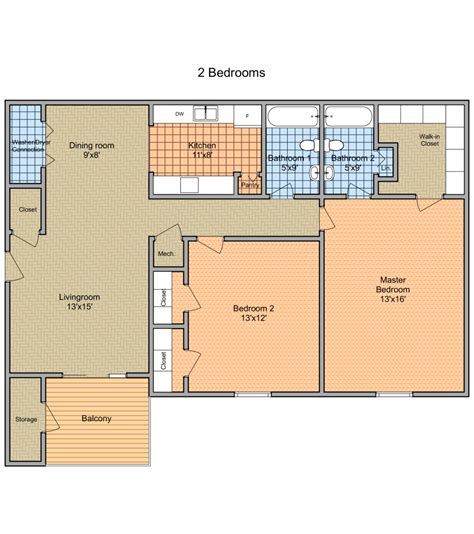 Floor Plans – Wesley Forest Apartments