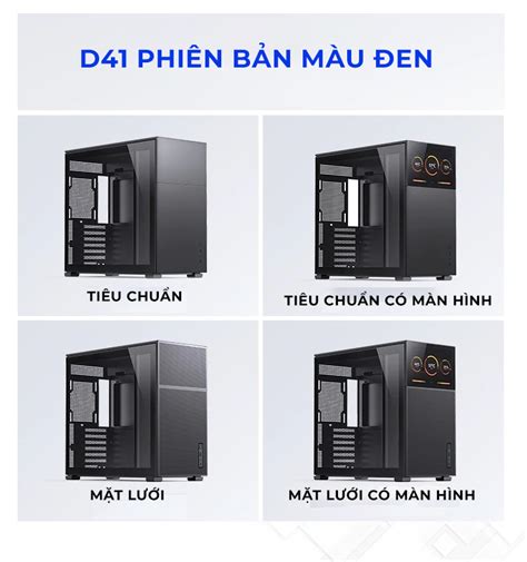 Vỏ case Jonsbo D41 MESH SC Black Mid Tower Màu Đen