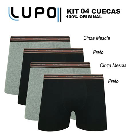 Kit Cuecas Boxer Lupo Algod O Box Masculina Adulto Cotton Compre