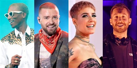 Justin Timberlake Halsey Pharrell Williams Team Up For Calvin Harris