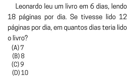 Quest O De Regra De Tr S Imperd Vel Em Prova Poucos Conseguem Resolver