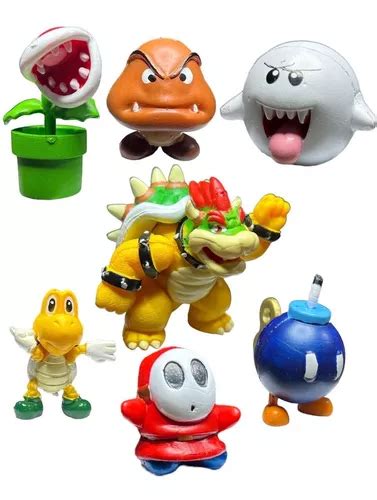 Figuras Super Mario Bros Yoshi Luigi Peach Bowser Piezas En Venta En