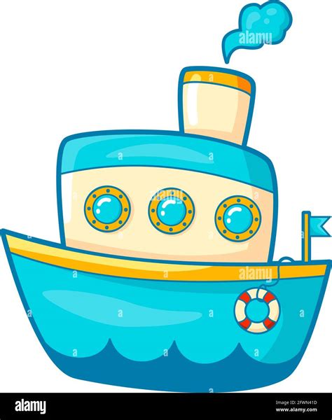 Clipart Cartoon Boat