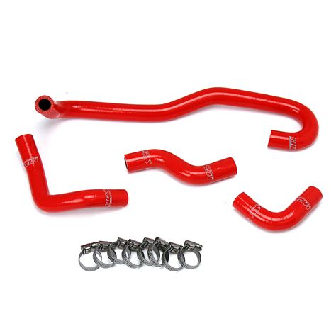 HPS Reinforced Red Silicone Heater Hose Kit Coolant For Toyota 89 92