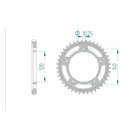 Afam Couronne Acier Au Pas De Pour Kawasaki Suzuki Triumph Afa