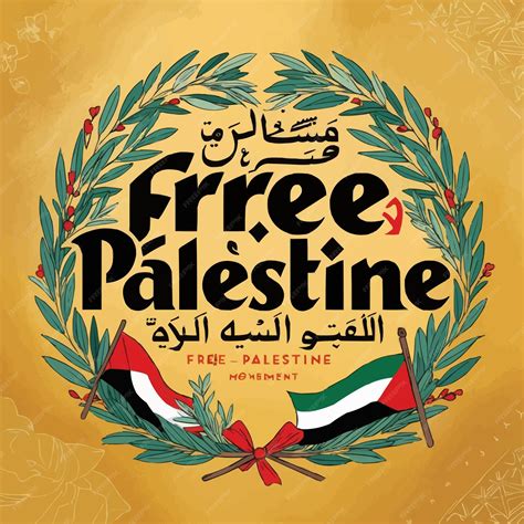 Free palestine design | Premium AI-generated vector