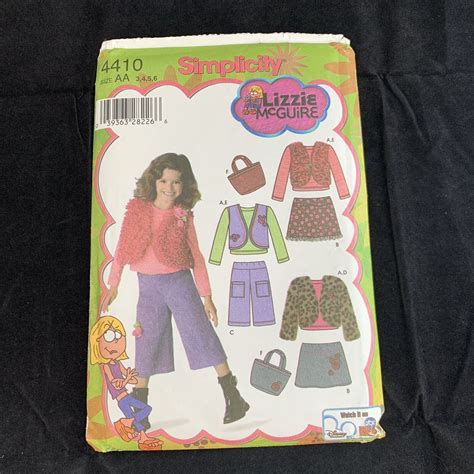 Simplicity Pattern 4410 Girls Skirt Pants Top Sewing Aa 3 4 5 6