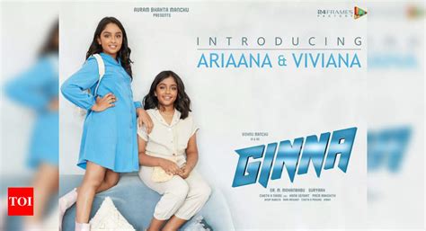 Vishnu Manchu S Daughters Turn Singers For His Upcoming Film Ginna