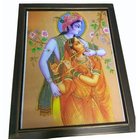 Wooden Radha Krishna Wall Mounted Photo Frame At Rs Piece In Morbi