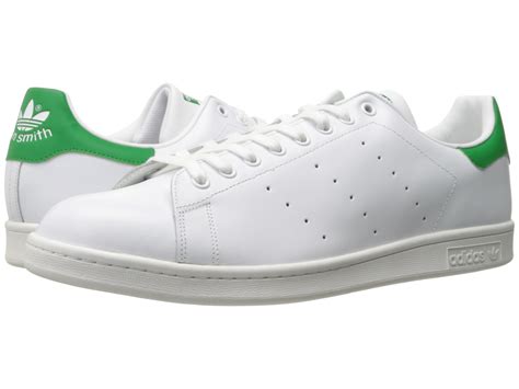 adidas Originals Stan Smith White/White/Green - Zappos.com Free ...