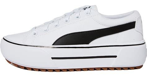 Puma Canvas Kaia Platform Sneakers In White Lyst