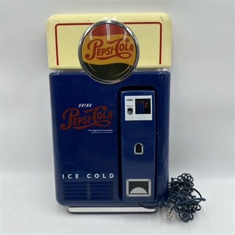 VTG PEPSI COLA DRINK Vending Machine Replica Wall Display Phone With