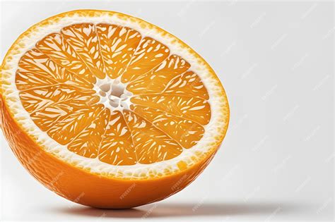 Premium AI Image | Orange slice isolated on white background Orange ...