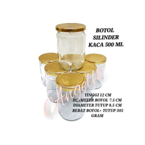 Jual Botol Silinder Kaca Ml Botol Jar Kaca Untuk Selai Ml