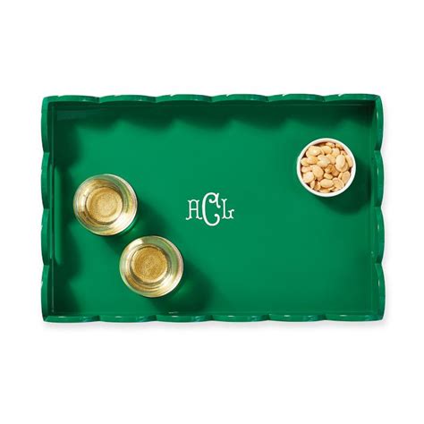 Scalloped Lacquer Serving Tray Mark And Graham