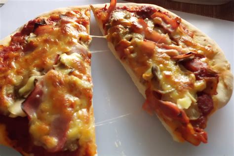 Rezept Schinken Pizza Koch Rezepte Me