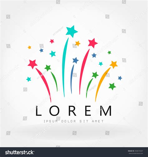 Fireworks Logo Stock Vector 350674337 Shutterstock