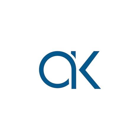 Premium Vector Modern Letters Ak Ak Logo Design