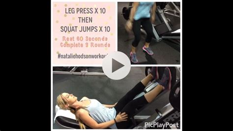 Wednesday Workout Leg Blaster Natalie Hodson Wednesday Workout Best Leg Workout Health