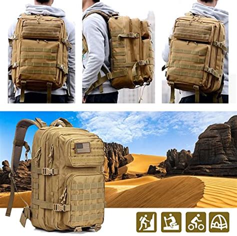 Oreunik Sac à dos Tactique Militaire 45L Sac à dos Molle Etanche Grand