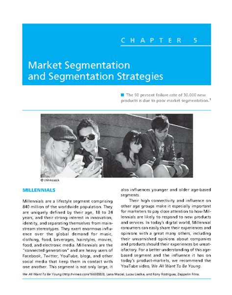 MBM 6th Edition Ch5 - nice - C H A P T E R 5 Market Segmentation and