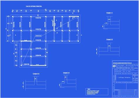 Plan Dwg Plan Ba Et Archi N° 010 Doc Génie Civil